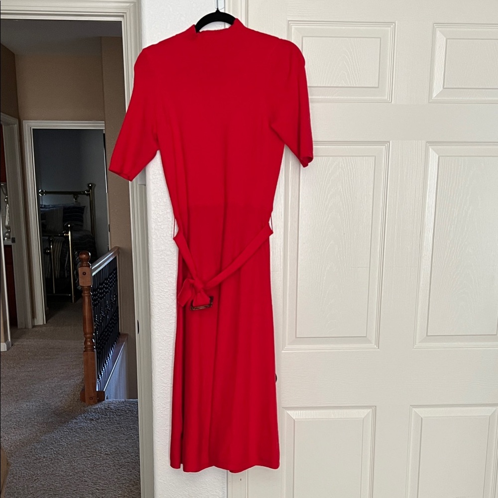Ann Taylor Vibrant Red Sweater Dress